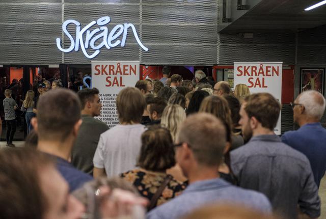 Det var ikke bare til Skråens 40 års fødselsdag, at gæsterne stod tæt - også resten af året var der rekordmange. Arkivfoto: Lasse Sand