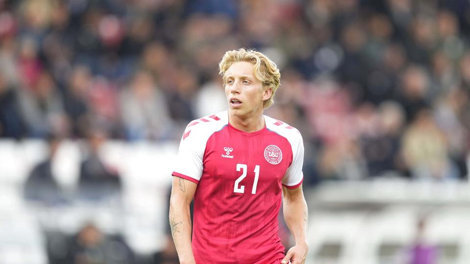 Mads Bidstrup - her i aktion for U21-landsholdet - skal spille for FC Nordsjælland i den kommende sæson. (Arkivfoto). <i>Ulrik Pedersen/Ritzau Scanpix</i>