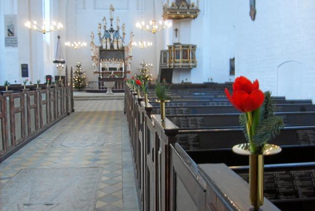 Mariager Kirke kommer 5. december til at genlyde af kendte og elskede engelske Christmas Carols mv. Privatfoto