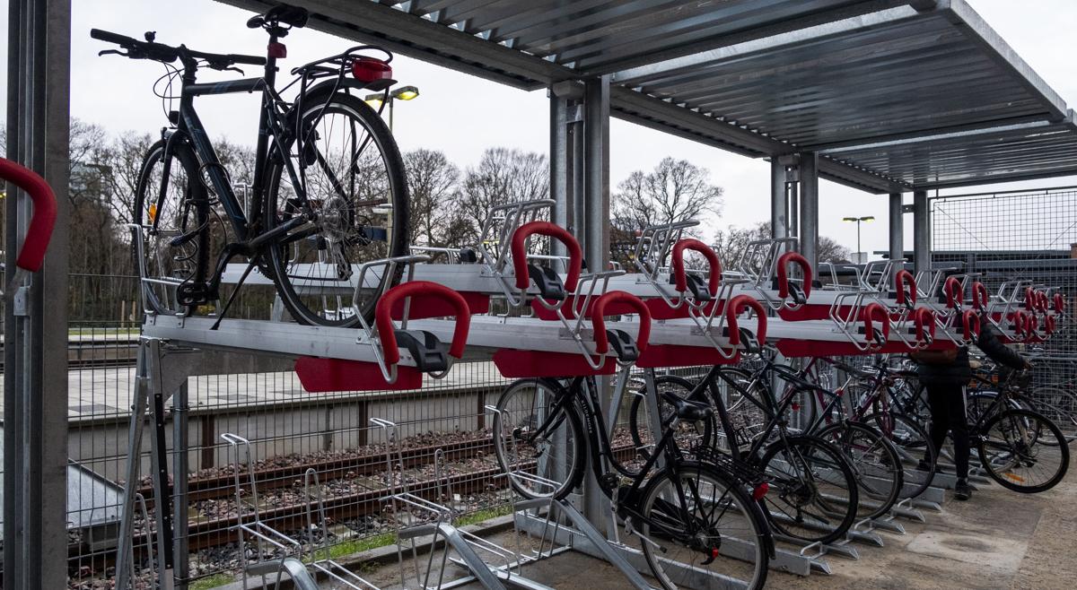 Nyt i Aalborg: Cykelparkering i etager |