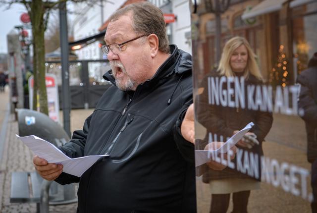 Palle Thomsen motiverede valget af Carl Scharnbergs digt. Foto: Peter Broen