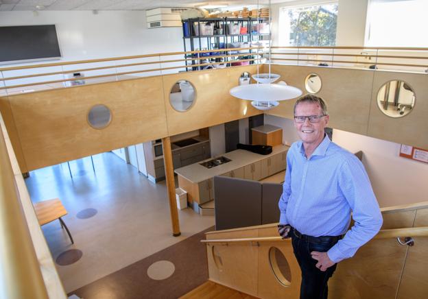 Solhverv Privatskole har fået godkendelse til at drive børnehave i disse lokaler, Planeten. Foto: Peter Broen