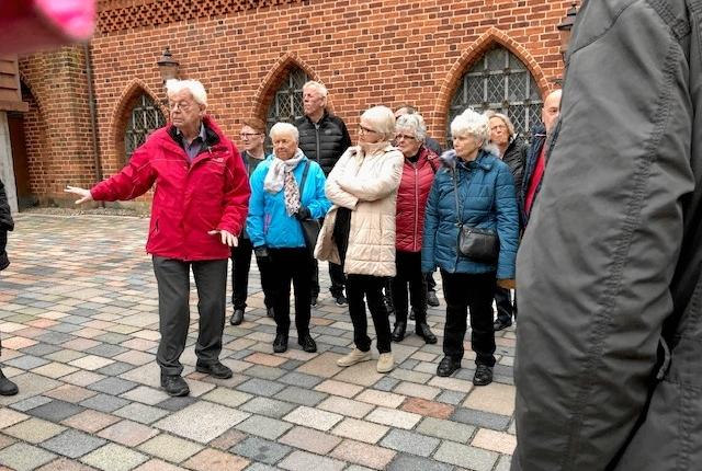 Seniorerne fra Veggerby og Øster Hornum besøgte blandt andet Ribe Domkirke. Privatfoto