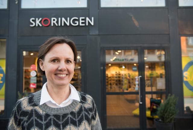 Ellen Christensen, Skoringen i Strømgade, inviterer til demonstrationsdag 22. november, hvor der er fokus på kompressionsstrømper. Arkivfoto: Hans Ravn