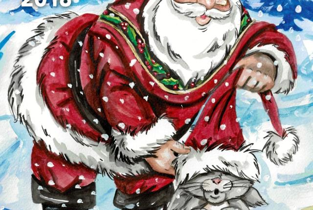 Forsiden på Blindes Jul er malet af Robin Haslund fra Hjørring.
