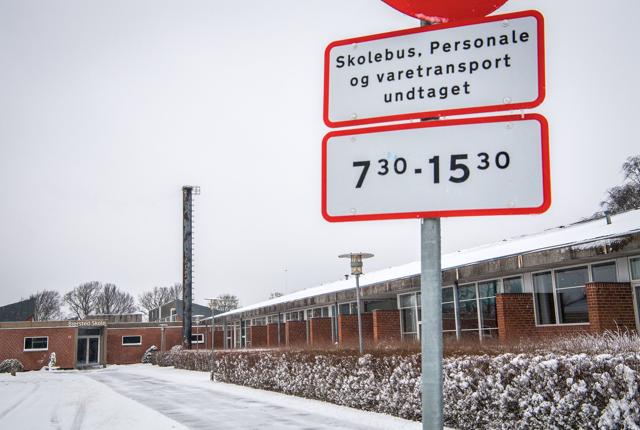 Biersted Skole skulle være klar til eleverne i dag, tirsdag. 

Foto: Martin Damgård