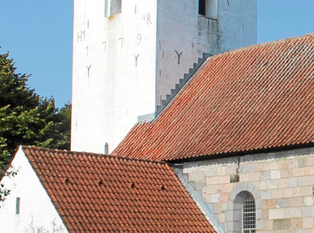 Renoveringen af Vindblæs Kirketårn er udsat. Foto: privat.