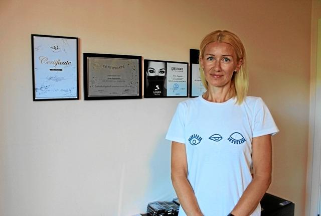 Lineta Grigorijeviene har salon i Sæby, men har nu også etableret sig i Frederikshavn, hvor hun er nogle dage om ugen. Privatfoto