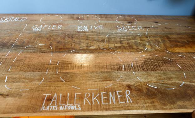 Afrydningsstationen er tegnet op, så det skulle være nemt nok at rydde af efter sig selv. <i>Foto: Bente Poder</i>