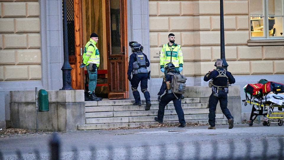 Svensk politi modtog 21. marts klokken 17.12 den første melding om en mulig forbrydelse på skolen. Ti minutter senere ankom det til stedet. (Arkivfoto). <i>Tt News Agency/Reuters</i>