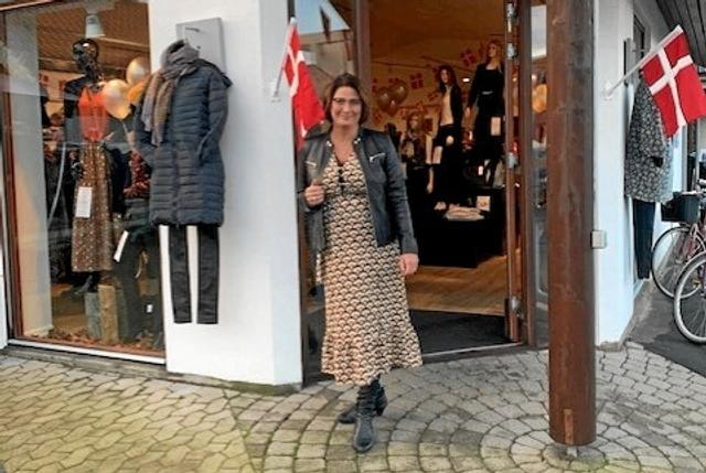 Eva Bøje var klar til at tage mod de første kunder. Foto: Signe Segel