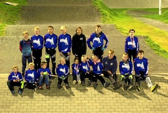 JFM-deltagerne fra Dragon BMX Hadsund. Foto: Privat.