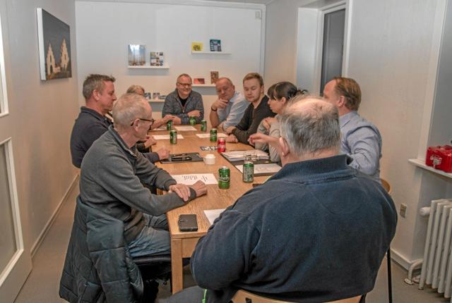 I et lille lokale på Løgstør Bibliotek blev den årlige generalforsamling for Kanaljazz afholdt. Foto: Mogens Lynge
