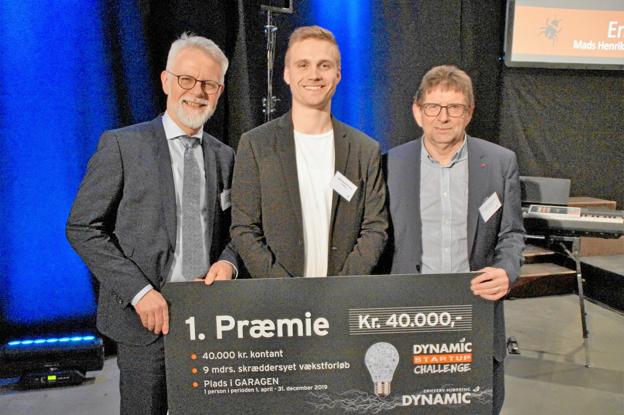 Mads Juul fra Entomass blev kåret som vinder af Dynamic StartUp Challenge 2019. Nu kan iværksættere deltage i konkurrencen Dynamic StartUp Challenge.