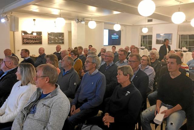 Torsdag aften var omkring 50 erhvervsmennesker og medlemmer af Skagens Venner,
samlet til et unikt foredrag på Skagen Harbour Hotel.