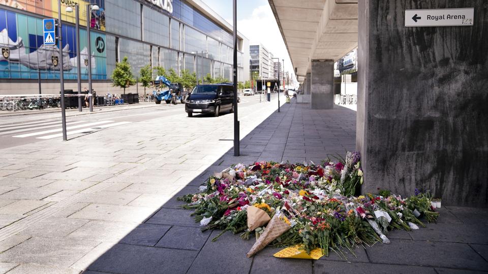 Politiet er nu færdig med sine undersøgelser i indkøbscentret Field's. <i>Liselotte Sabroe/Ritzau Scanpix</i>