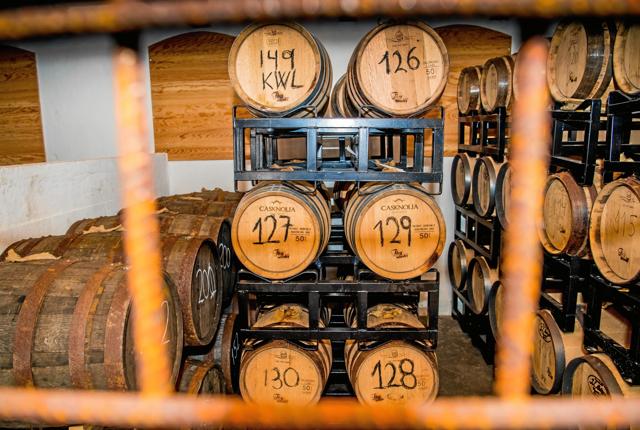 Restaurant Limfjorden tilbyder smagsprøver på fire typer af Thy Whisky fra Gyrup. Arkivfoto: Diana Holm