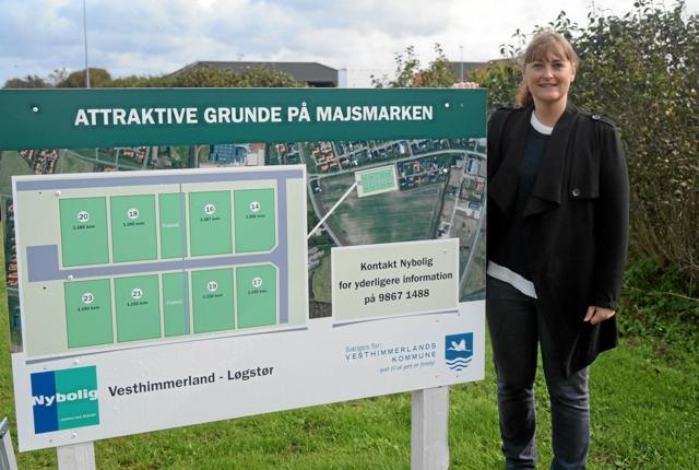 Her ses Louise Grynderup til åben grund ved de 8 grunde i Majsmarken, der ligger tæt på skole og Lanternen. Foto: privatfoto
