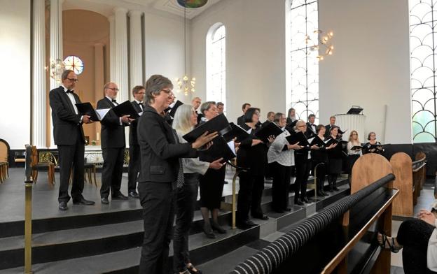 Jysk Akademisk Kor - giver lørdag 5. oktober koncert i Hobro Kirke.  Privatfoto