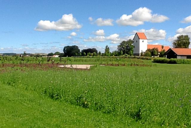 Veggerby Kirke indvier i forbindelse med høstgudstjenesten 29. september et nyt grønt område ved kirken. Privatfoto