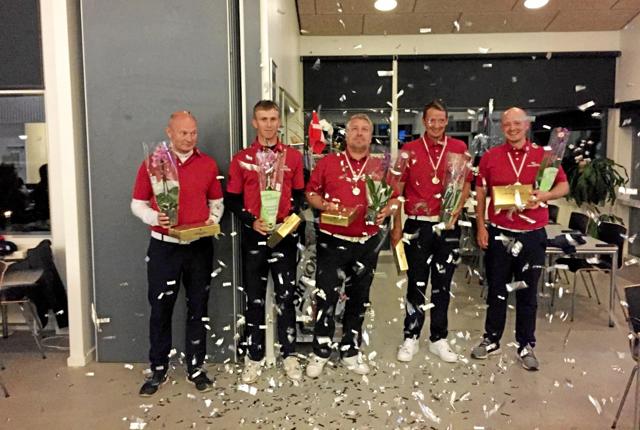 Brønderslev Golfklubs førstehold vandt sølv i Santander divisionens slutspil om Danmarksmesterskabet. Privatfoto