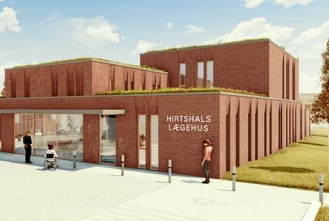 Visualisering af det nye lægehus: Hjørring Kommune