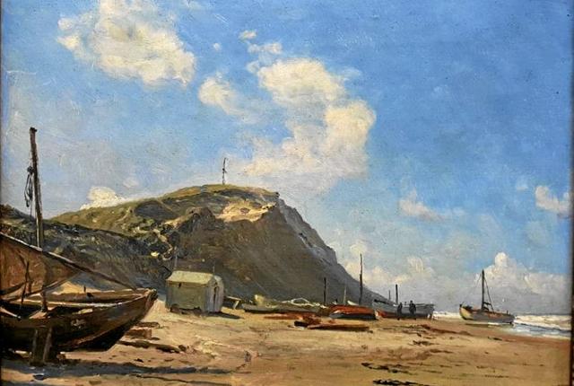 Maleriet ”Strand ved Lønstrup 1918” tilhører Museum Amager. <i>xx</i>