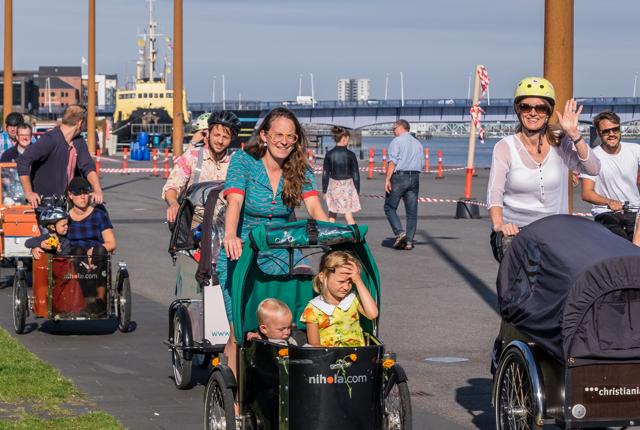 Cyklistforbundet i Aalborg har de senere år lavet ladcykelparader - i år er alle former for cykler inviteret til parade. Foto: Jens Christensen/Cyklistforbundet