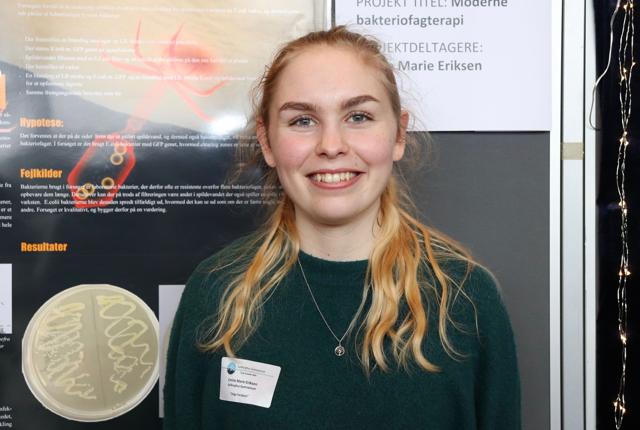 18-årige Emilie Marie Eriksen er kandidat til titlen som Årets Unge Forsker 2019. PR-foto