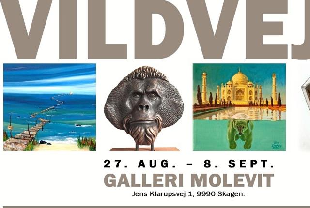 27. august - 8. september kommer fire kunstnere på vildveje i  Galleri Molevit.