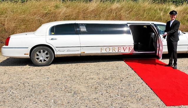 I weekenden kan du få en limousinetur i Støvring... Foto: Privat