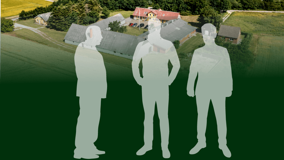 Tre mænd står bag botilbud til afviste asylansøgere, der har skabt hidsig debat i Hjørring Kommune. <i>Grafik: Jette Klokkerholm</i>