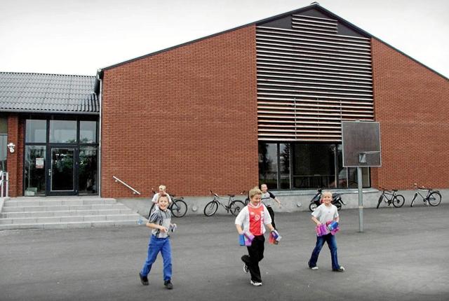 Børnene fra Børnehaven Kløvermarken i Ravnkilde skal snart rykke ind på Ravnkilde Skole. Arkivfoto
