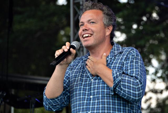 Rasmus Nøhr fra en af de mange koncerter sidste år er klar til at skabe en fest i Sæby 6. juli