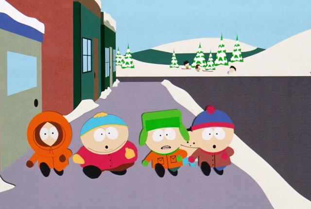 Filmens hovedpersoner er igen de fire kuglerunde tredjeklasses-elever Kyle, Stan, Kenny og den overvægtige Cartman. PR Foto