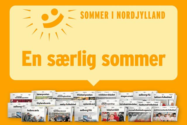 NORDJYSKE Medier ændrer denne sommer sine lokalaviser til sommeraviser. Grafik: NORDJYSKE Medier