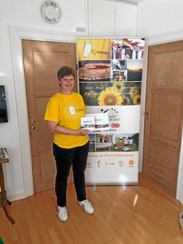 Ella Jensen blev den heldige vinder af præmien fra Skallerup Seaside Resort, nemlig et weekendophold. Privatfoto: Stafet for Livet, Hjørring