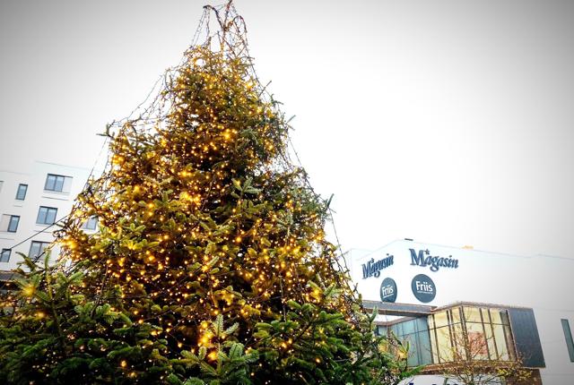 Du finder det traditionsrige juletræ på Gabels Torv i år. Privatfoto