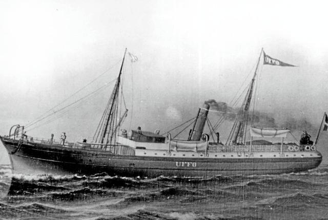 H.P. Prios dampskib Uffo fra 1865. Den første færge fra Frederikshavn der er et billede af.