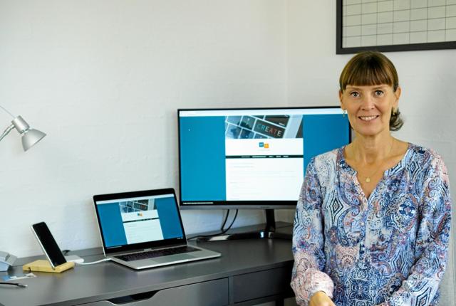 Maj-Brittt Rosenfeldt glæder sig til at hjælpe små og mellemstore virksomheder med marketing. Foto: Privatfoto