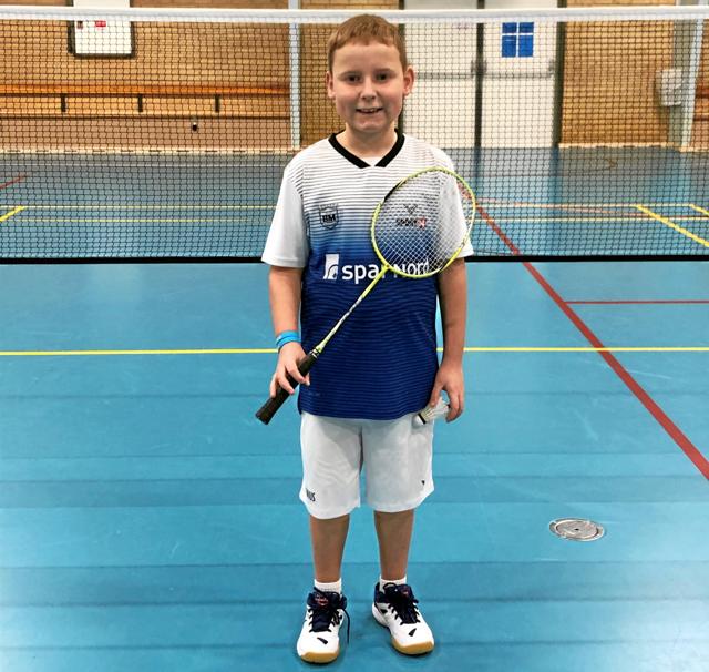 Badminton Nordjylland har udtaget Kristoffer Helenius Thomsen Fra Bjergby-Mygdal Badminton Klub.Privatfoto