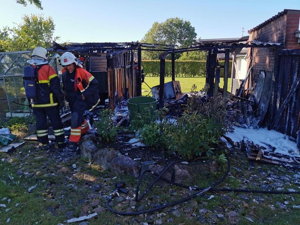 Udhuset stod ikke til at redde. <i>Foto: Rikke Christensen</i>