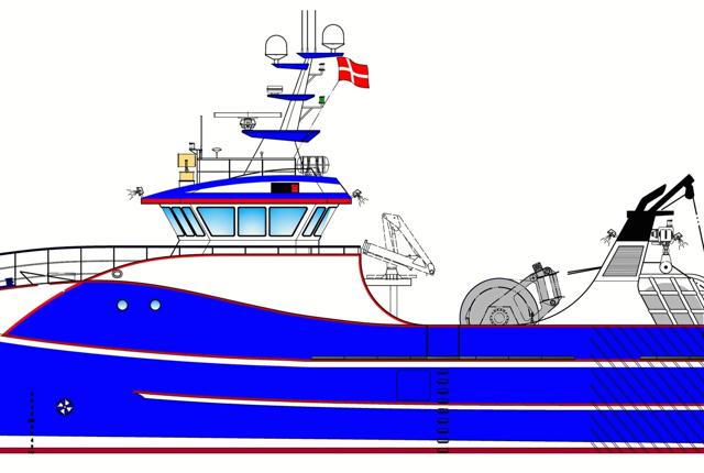 Sådan ser fremtidens fartøj ud i følge partnerne JOBI Værft A/S, ShipCon ApS, SafeEx ApS, Strandby Fiskerihavn S/I, Strandby Fiskeriforening, Erhvervshus Nord og DTU Aqua