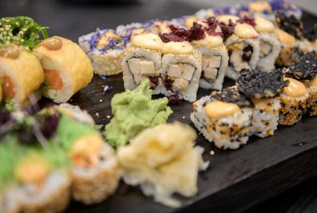 Der er masser af sushi på menukortet. Foto: Claus Søndberg