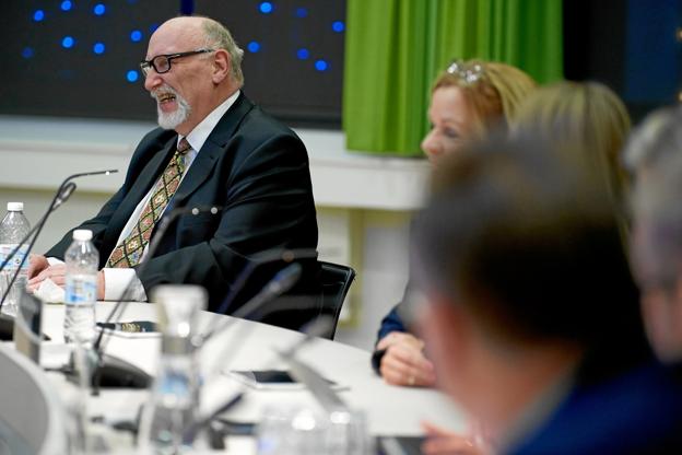 Peter Duetoft ses her i byrådssalen i Hjørring 2018. Siden 2010 har den tidligere centrum-demokrat repræsenteret Socialdemokratiet i byrådet, og 2015 var han tillige folketingskandidat. Arkivfoto: Henrik Bo
