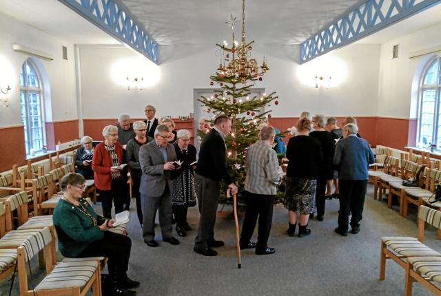Fælles Senior Eftermiddage afsluttede sæsonen med julefest i Baptistkirken. Den nye sæson begynder allerede torsdag den 16. januar med foredrag af sognepræst Iben Aldal. Foto: Niels Helver
