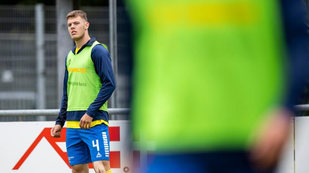 Tobias Anker har tidligere været udlejet til Fredericia i 1. division, så forsvarsspilleren kender til niveauet i landets næstbedste fodboldrække. <i>Foto: Lars Pauli</i>