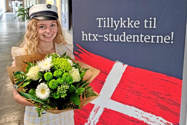 Marie Fruelund fra Jerup er årets første student hos htx i Frederikshavn.Privatfoto
