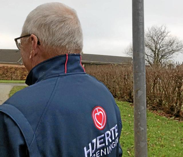 De to nye hjertestier i Støvring er bl. a. kendtegnet ved at være forsynet med Hjerteforeningens logo. Privatfoto