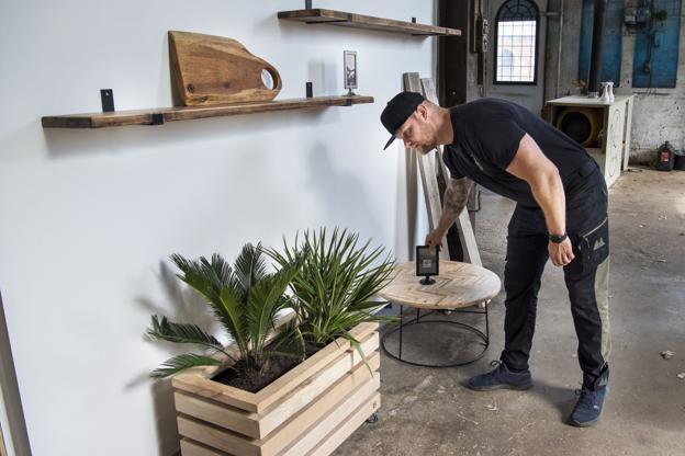 Huset er ved at blive bygget, og der er plads til flere firmaer og private, der står bag bæredygtigt interiør. Foto: Kim Dahl Hansen <i>Foto: Kim Dahl Hansen</i>